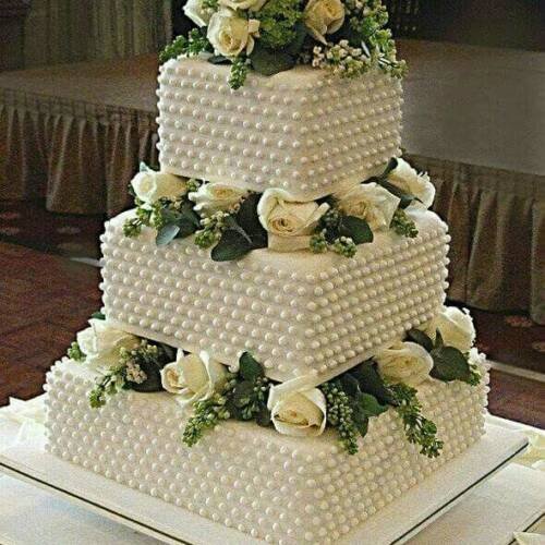 Gâteau Perles & Roses Prestige