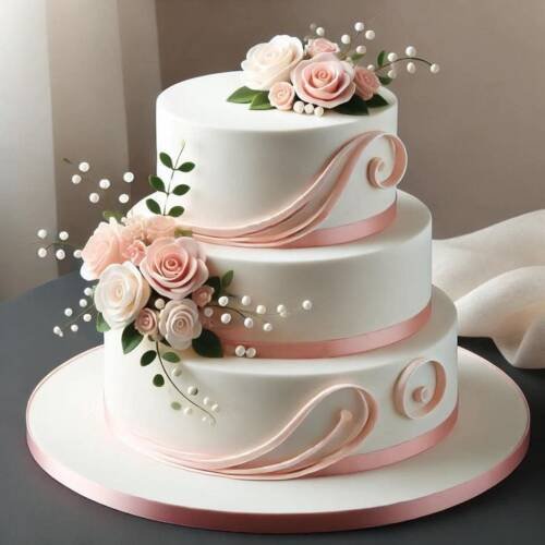 Gâteau Ruban Élégance Prestige