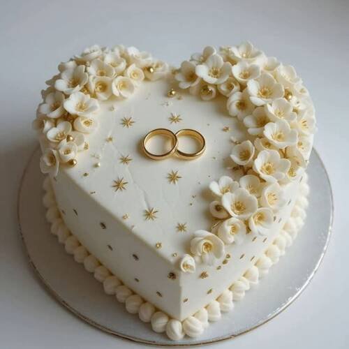 Gâteau Cœur Alliance Royale