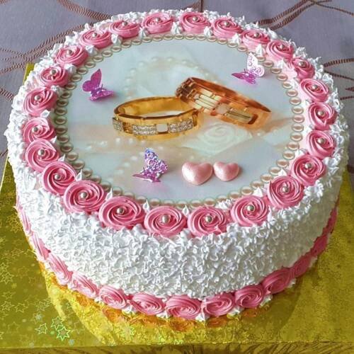 Gâteau Alliances Roses Prestige