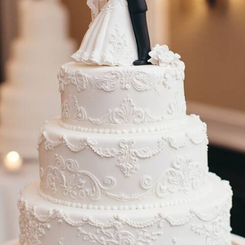 Gâteau Mariage Blanc Impérial